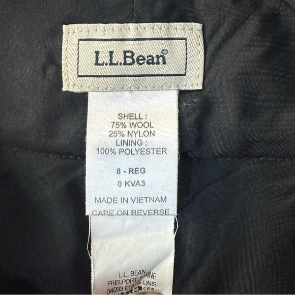 L.L. Bean Wool Skirt Women's Size 8 Reg - Picture 2 of 6